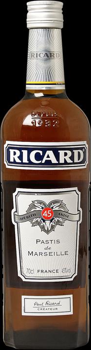 Produktbild Ricard Pastis de Marseille (18 Jahre, 45 %, Frankreich, 1 x 70 cl, Pastis)