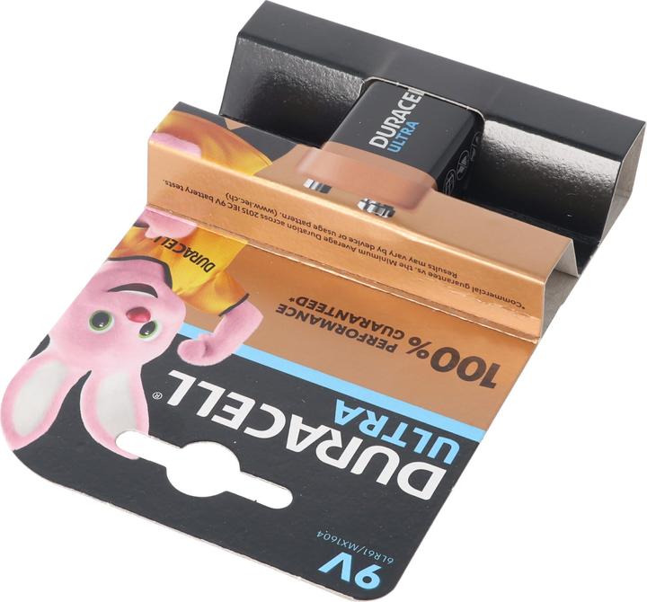 Produktbild Duracell Ultra Power Alkaline 9V Batterien ideal für Rauchmelder, Rauchwarnmelder (9V Block)