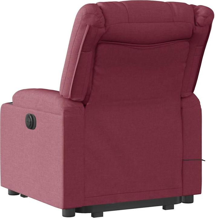 Produktbild VidaXL Elektrischer Massagesessel mit Aufstehhilfe Weinrot Stoff