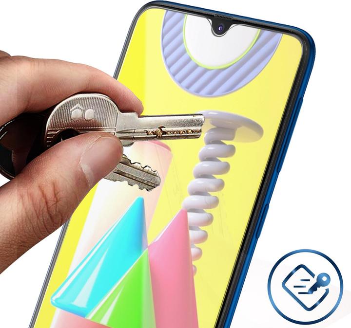Actual product image Avizar Crystal clear film, glass screen protector (1 Piece, Samsung Galaxy M30s)