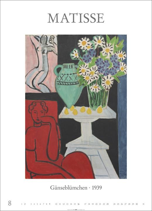 Produktbild Poster Art Kalender 2026 - Monet, Van Gogh, Matisse, Kandinsky (49 x 68 cm, Deutsch)