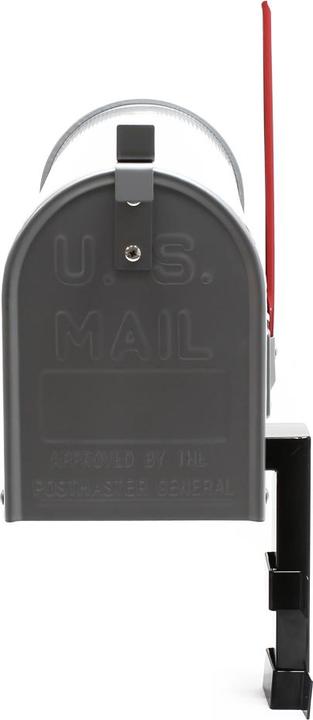 Produktbild Wiltec Set US Mailbox grau 180x220x480mm amerikanischer Briefkasten Halterung
