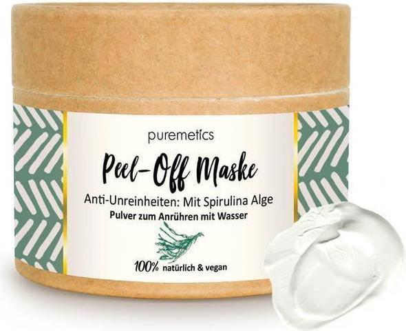 Puremetics Peel-Off Maske 'Anti-Unreinheiten: Spirulina' (7 ml)