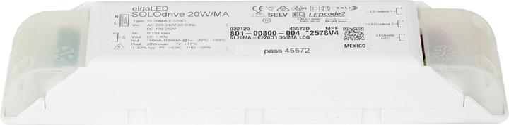 Produktbild eldoLED Solodrive 20 W Dali-2 Dim to dark LED driver