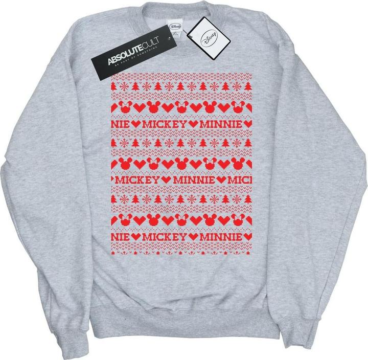 Immagine prodotto Disney Mickey And Minnie Christmas Fair Isle Felpa Ragazze (116)