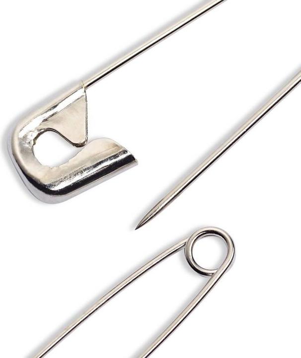 Actual product image Prym Safety pins steel, silver no. 1, 34 mm, box 1'000 pcs.