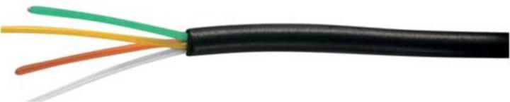 Image du produit Shiverpeaks Câble téléphonique rond 4 fils noir bobine de 100m