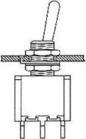 Produktbild Velleman Vertical Toggle Switch Spdt On-Off-(On)