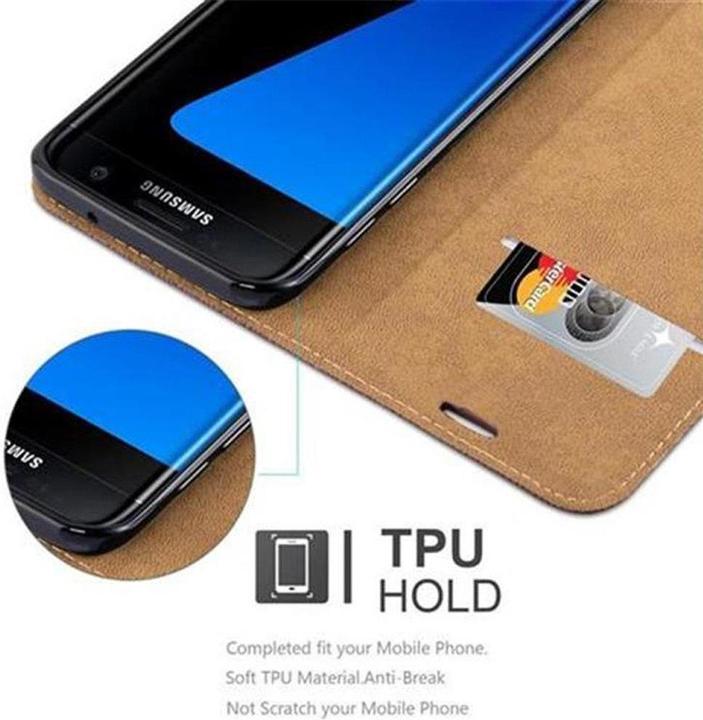 Produktbild Cadorabo Book Bast Optik Cover (Samsung Galaxy S7 Edge)