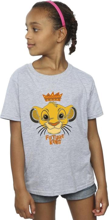 Actual product image Disney Girls The Lion King Future King Cotton T-Shirt (152, 158)