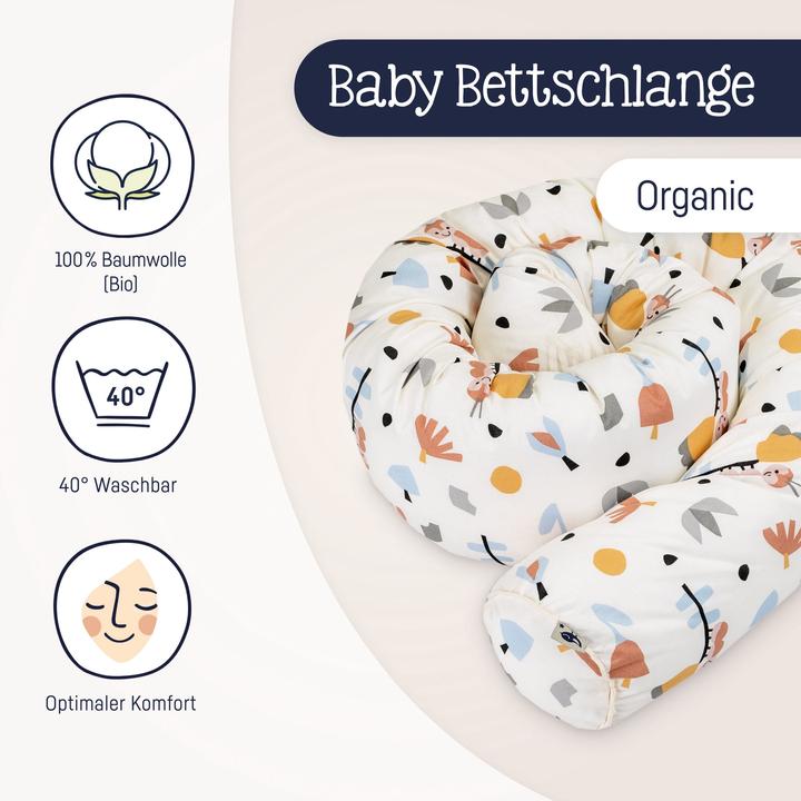 Produktbild Julius Zöllner Bettschlange Organic Crazy Flowers