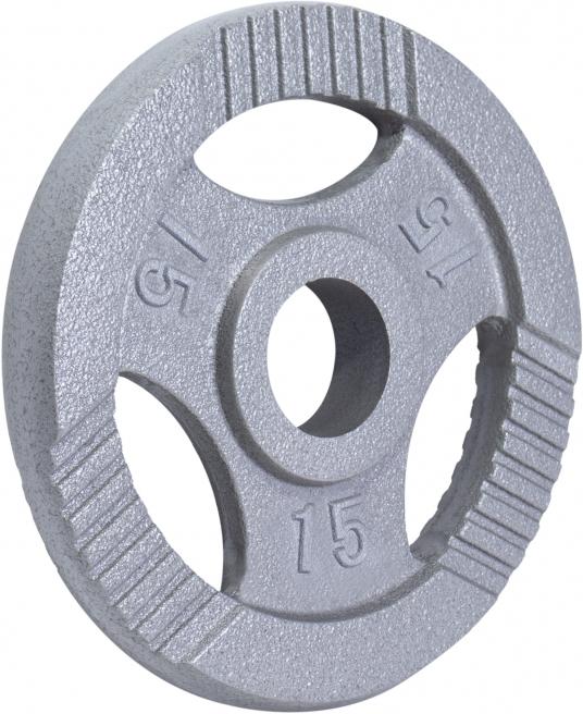 Image du produit Gorilla Sports Plaque de poids en fonte Gripper 0,5-20 KG (1 x 15 kg)