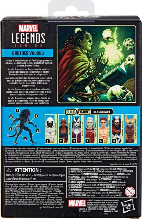 Actual product image Hasbro Strange Tales Marvel Legends action figure Brother Voodoo (BAF: Blackheart) 15 cm