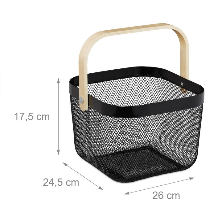 Actual product image Relaxdays Storage basket (1 x, 26 x 24.5 x 17.5 cm)