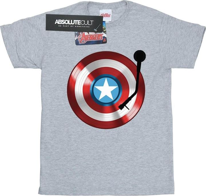Captain America Plattenspieler TShirt