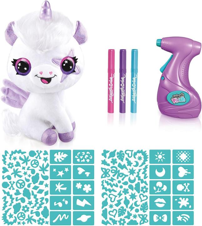 Actual product image Rocco Giocattoli Airbrush Plush Magic Unicorn (23 cm)