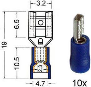 Actual product image RTA 151.202-0 Flat plug sleeve insulated
