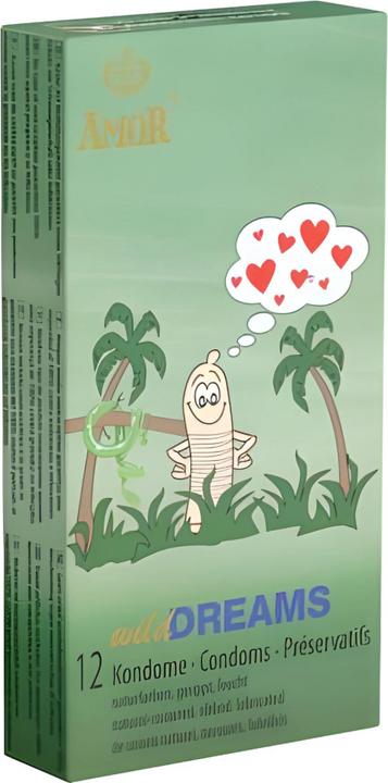 Immagine prodotto Amor Wild Dreams" 12 preservativi scanalati per una stimolazione ad ogni spinta (12 pz.)
