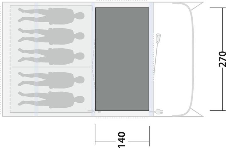 Actual product image Outwell Cozy Carpet Sunhill 5 Air