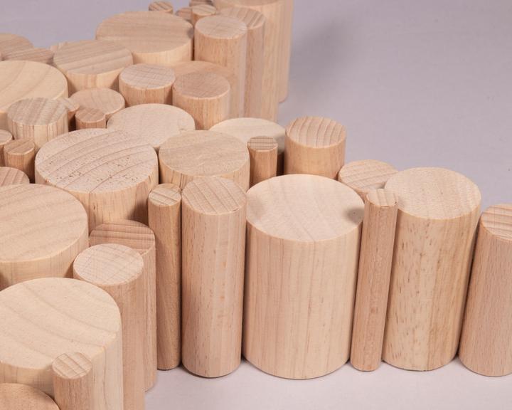 Produktbild Rayher Bastelpackung Holz "Rundstäbe", 99-tlg.