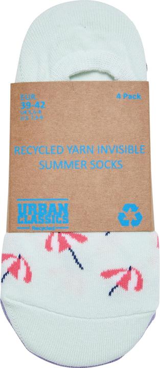 Image du produit Urban Classics Chaussettes d'été en fil recyclé Invisible 4-Pack (paquet de 4, 43 - 46)