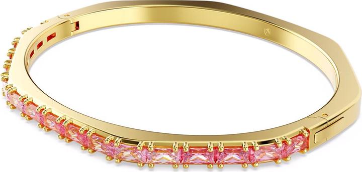 Produktbild Swarovski Matrix Armreif Baguette Schliff Rosa Gold (18.50 cm, Swarovski Metall)