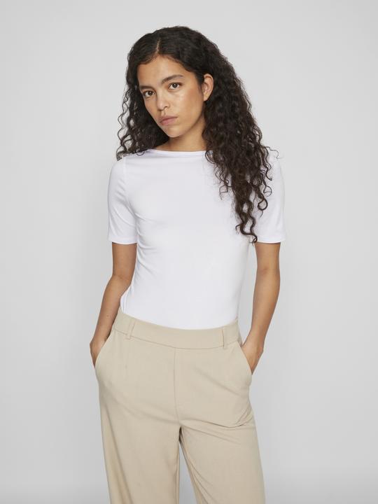 Actual product image Vila Boat-neck top with short sleeves (XS)