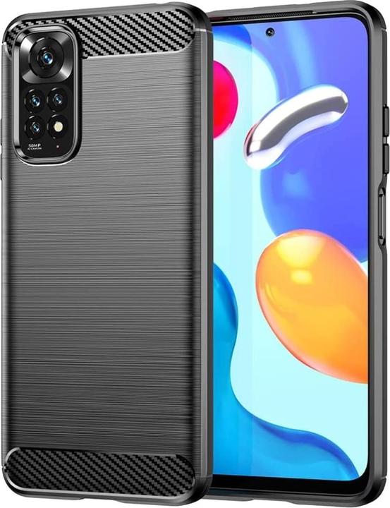 Produktbild Screenguard Xiaomi Redmi Note 11S Hülle Carbon Brushed Soft TPU (Xiaomi Redmi Note 11S)