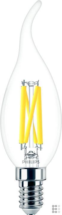 Produktbild Philips Professional MST LEDcandle 3,4-40W/927 E14 klar Kerze 470lm DIMTONE windst. D,4kWh/1000 (E14, 3.40 W, 470 lm, 1 x, D)