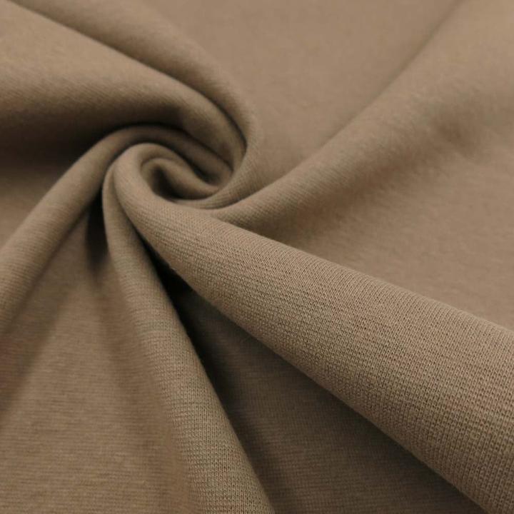 Actual product image Stoffrestposten Fine rib cuff - cappuccino - Minimum selling quantity: 1 metre