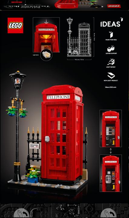 Produktbild LEGO Rote Londoner Telefonzelle (21347, LEGO Ideas, LEGO Seltene Sets)