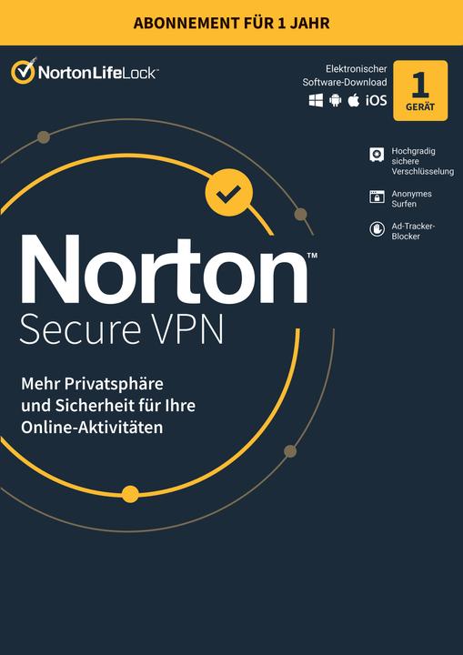 Produktbild Norton Secure VPN (1 User, 1 Geräte/User, 12 Monate)