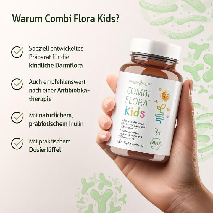 Actual product image Effective Nature Combi Flora Kids Powder (1 Piece, Powder, 50 g)