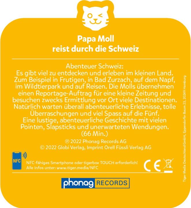 Produktbild Tigermedia tigercard - Papa Moll reist durch die Schweiz (Schweizerdeutsch)