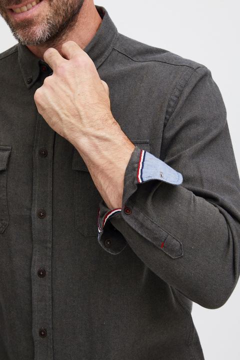 Produktbild FQ1924 FQSteven brushed twill LS shirt - Shirt - 21900516 (M)