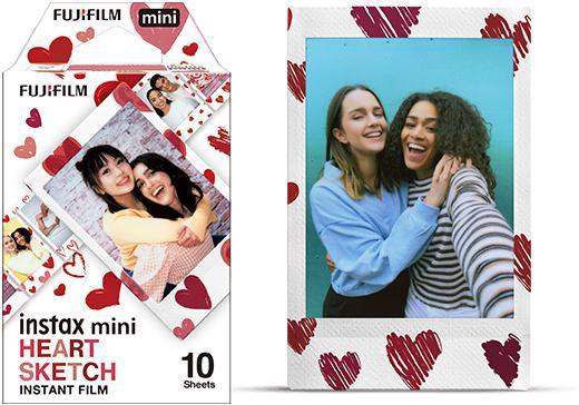 Actual product image Fujifilm Instax Mini Heart Sketch (Instax Mini 11, Instax Mini Evo, Instax Mini 90, Instax mini 12)