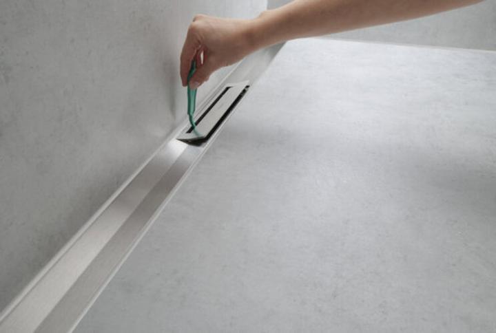 Produktbild hansgrohe HG Duschrinne RainDrain Flex kb. Wd-mon 900mm edelstahl gebürstet (900 mm)