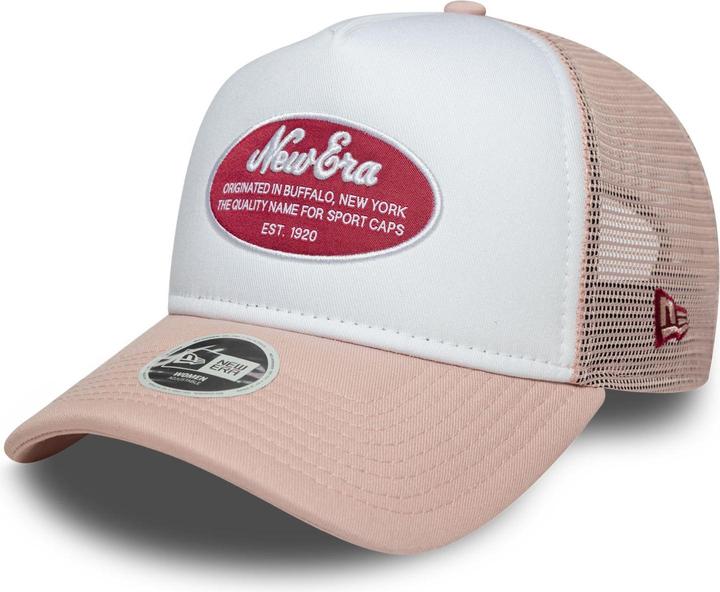 New Era Damen A-Frame Trucker Cap - Retro Brand Patch Rose