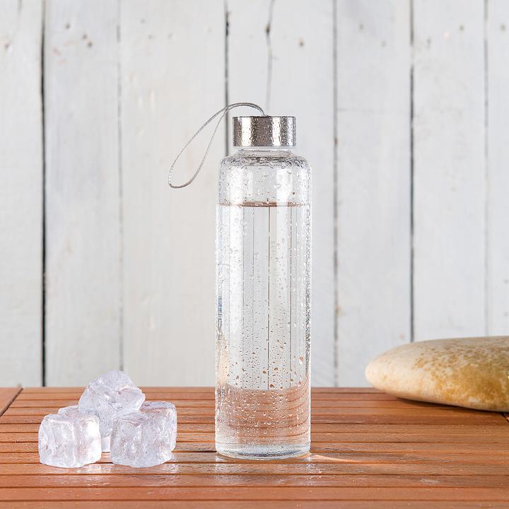 Immagine prodotto Pearl Set di 2 bottiglie di vetro borosilicato per bere (0.55 l)
