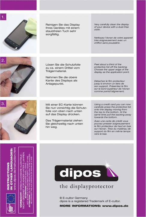 Actual product image Dipos Screen Protector Crystalclear (6 Piece, Sony Xperia Z3 Compact)