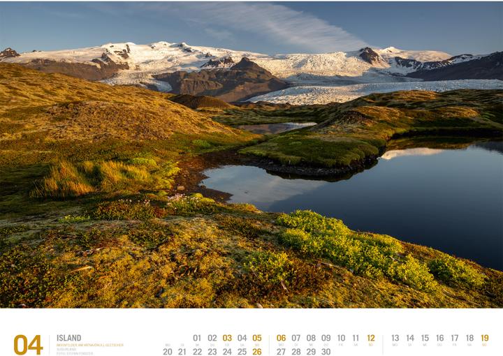 Produktbild Island - Unterwegs zwischen Gletschern und Geysiren Kalender 2026 (54 x 42 cm, Harter Einband, Deutsch)