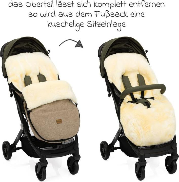 Produktbild Fillikid Fusssäcke für Kinderwagen & Buggys Lammwoll-Fusssack Makalu Wool für Buggy, Sport-