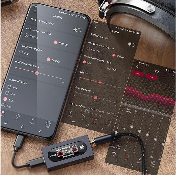 Produktbild FiiO KA15 (Display, Gain-Schalter, USB-DAC)