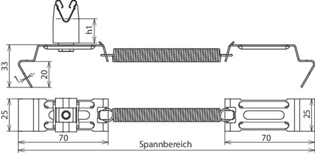 Produktbild Dehn Soehne Dachleitungshalter SPANNgrip Niro 206 239