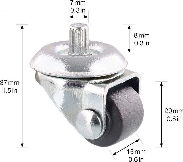 Image du produit Wagner System Rouleau de sommier ø 20 mm goupille 6x8 mm soft