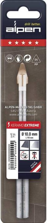 Actual product image Alpen Tile drill HM (12 millimetres)