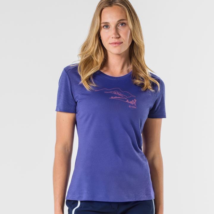 Produktbild Löffler Women's Printshirt Country Merino-Tencel (40)