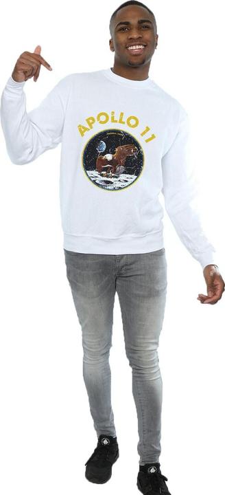 Actual product image Nasa Mens Classic Apollo 11 Sweatshirt (XXL)