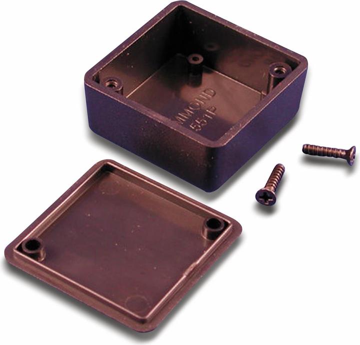 Produktbild Hammond Electronics 1551PBK Euro-Gehäuse 40 x 40 x 20 ABS Schwarz 1 St. (Gehäuse)