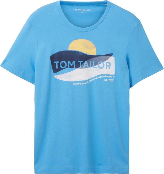 Tom Tailor T-Shirt Kurzarmshirt gepunktet mit Brusttasche (L)